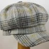 Wigéns Newsgirl Wool Ballonpet Ruit Grijs -Hoeden Winkel 450011700