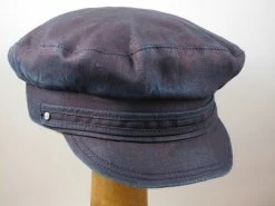 Wigens Fiddler Sailorcap Linen Indigoblauw