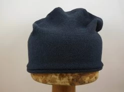 Fiebig Beanie Katoen / Marine Blauw