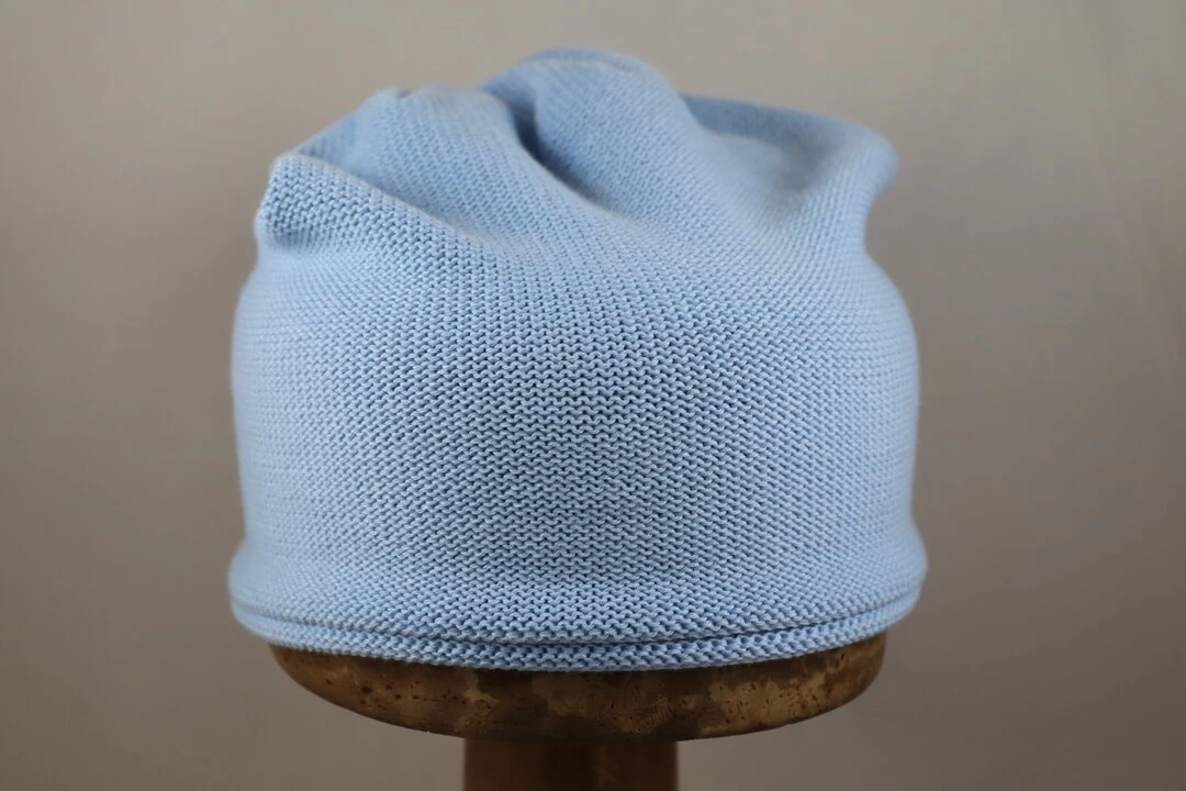 Fiebig Beanie Katoen / Blue 4 Fiebig Beanie Katoen / Blue - Afbeelding 2