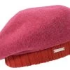 Seeberger Wollen Baret Met Gebreide Rand Ruby Red -Hoeden Winkel 1515711927