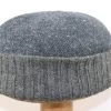 Fiebig Docker Wol Gebreide Rand Grijs Marine Blauw -Hoeden Winkel 1526946332