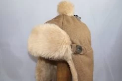 Laimböck Piloten Cap Faux Fur Camel
