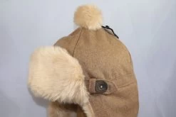 Laimböck Piloten Cap Faux Fur Camel -Hoeden Winkel 1561951257