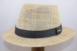 Hatland Wilmont Seagrass Traveller NATURAL -Hoeden Winkel 1644177123