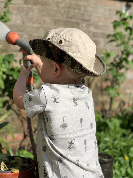 Hatland Kids Bucket Oliver Beige 4 Hatland Kids Bucket Oliver Beige - Afbeelding 2