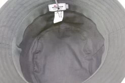 Wigens Bucket Classic Waxed Cotton Regenhoed ZWART -Hoeden Winkel 1714592594