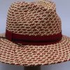 Jos Van Dijck Fedora Zomer Lint En Leer Rood Naturel 2 Jos Van Dijck Fedora Zomer Lint En Leer Rood Naturel -Hoeden Winkel 1764774189