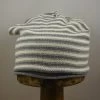 Fiebig Beanie Katoen Streep Antracietgrijs -Hoeden Winkel 1788898869