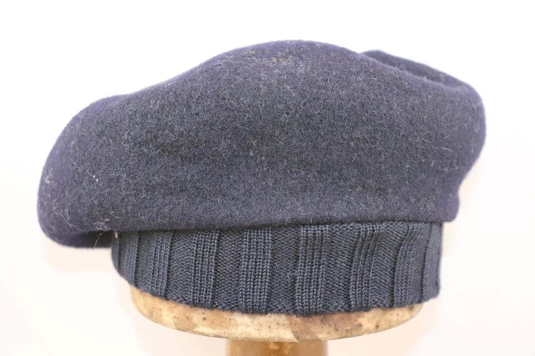 Seeberger Wollen Baret Met Gebreide Rand Marine Blauw 5 Seeberger Wollen Baret Met Gebreide Rand Marine Blauw - Afbeelding 3