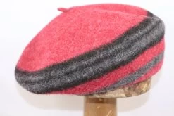 Seeberger Toque Wollen Baret Ruby Red Anthracite