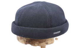 Stetson Docker Cotton Knitted Black 7 Stetson Docker Cotton Knitted Black -Hoeden Winkel 1799288130