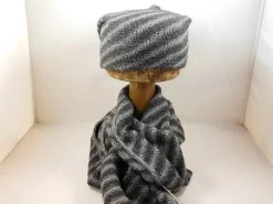 Bedacht Wollen Beanie Gestreept Antraciet -Hoeden Winkel 1799607606