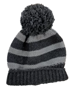 Bedacht Wool Cashmere Beanie Pompom Anthracite