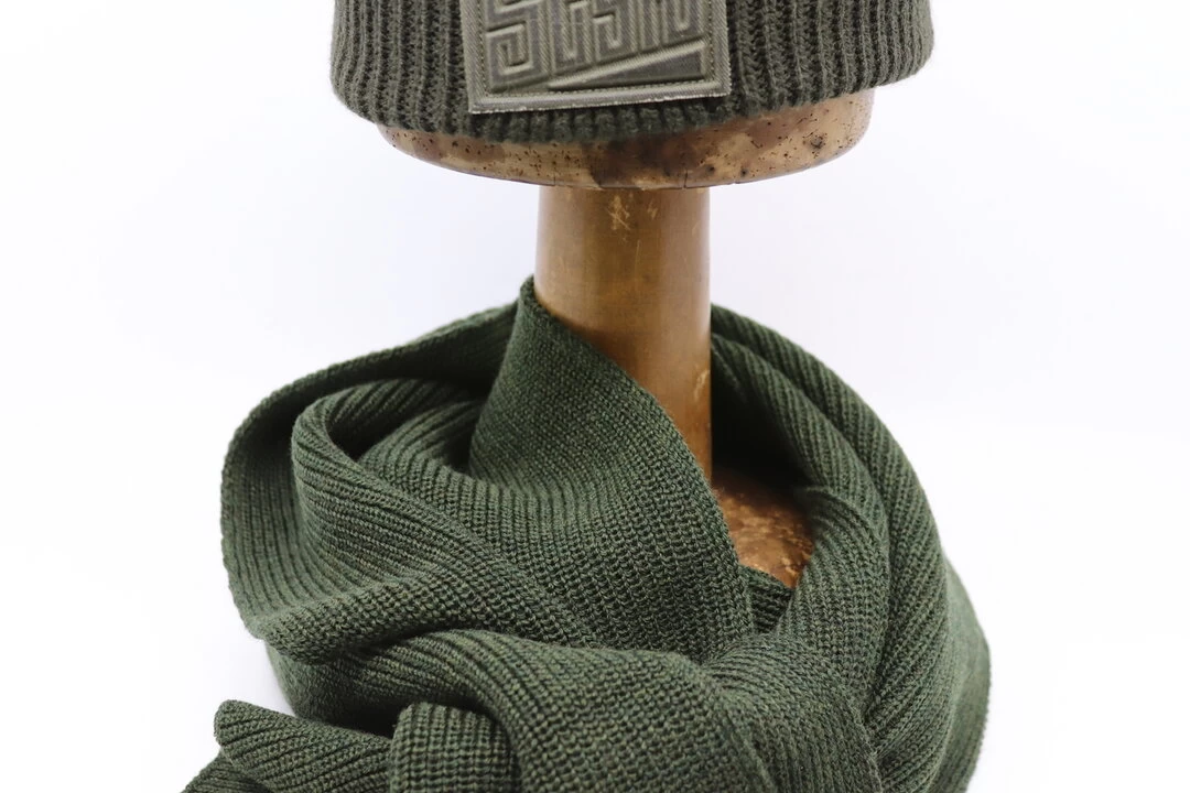 Stetson Po Beanie Embossed Badge Army Green 5 Stetson Po Beanie Embossed Badge Army Green - Afbeelding 3