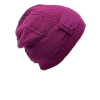 Céline Robert Design Knitted Wollen Beanie Muts Licht Aubergine 2 Céline Robert Design Knitted Wollen Beanie Muts Licht Aubergine -Hoeden Winkel 1802305188