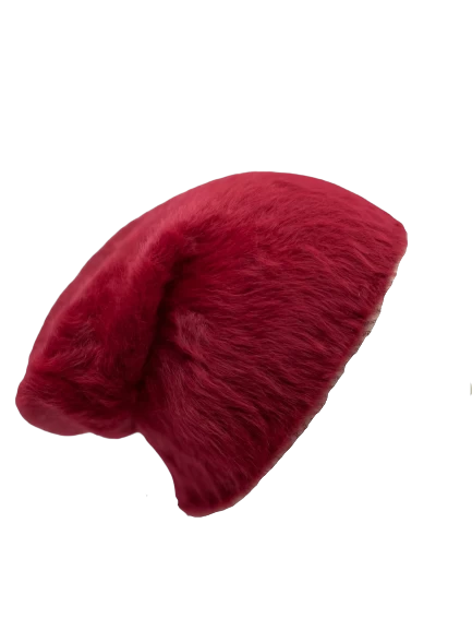 Kopka Angora Beanie Muts Rood 4 Kopka Angora Beanie Muts Rood - Afbeelding 2