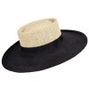 Bronte Bolero Martina Panama Hoed Naturel En Zwart -Hoeden Winkel 1808075994