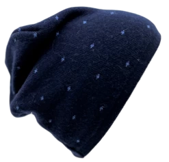 Bronte Kinder Beanie Muts Stipjes Wolmix Blauw