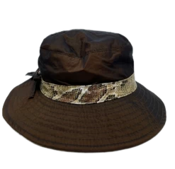 Jos Van Dijck Regenhoed Snakeprint Bruin -Hoeden Winkel 1810407531