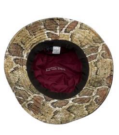 Jos Van Dijck Regenhoed Snakeprint Bruin -Hoeden Winkel 1810407537