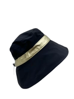 Jos Van Dijck Regenhoed Metallic Rand Zwart -Hoeden Winkel 1810408665