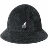 Kangol Bucket Hat Casual Velours Slub Black -Hoeden Winkel 1813634586