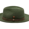 Mayser Fedora Mathis Raffia Bandstro Groen -Hoeden Winkel 1814118954