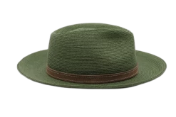 Mayser Fedora Mathis Raffia Bandstro Groen -Hoeden Winkel 1814118963
