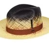Bailey Fedora Warlick Panama Natural Charcoal And Rust -Hoeden Winkel 1814954703