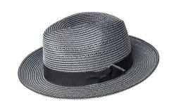 Bailey Fedora Eli Summer Braid Black And Grey