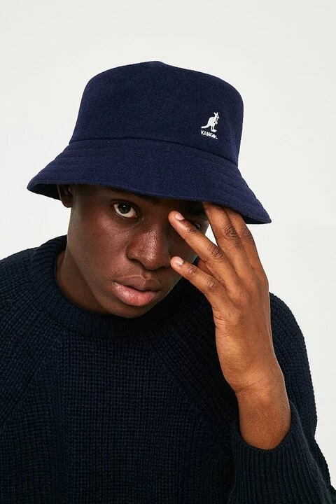 Kangol Bucket Hat Lahinch Wool Navy 4 Kangol Bucket Hat Lahinch Wool Navy - Afbeelding 2
