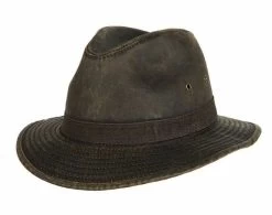 Hatland Regenhoed Orville Weathered Cotton Antracite