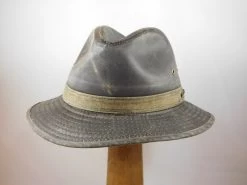 Hatland Regenhoed Orville Weathered Cotton Antracite -Hoeden Winkel 1844831670