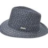 Seeberger Fedora Zomerhoed Crochet Marine Taupe -Hoeden Winkel 1868743998
