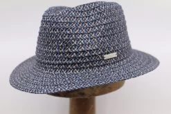 Seeberger Fedora Zomerhoed Crochet Marine Taupe -Hoeden Winkel 1868744001