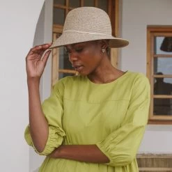 360five Everyday Flaphoed Lacey Polybraid Wheat -Hoeden Winkel 1872626031