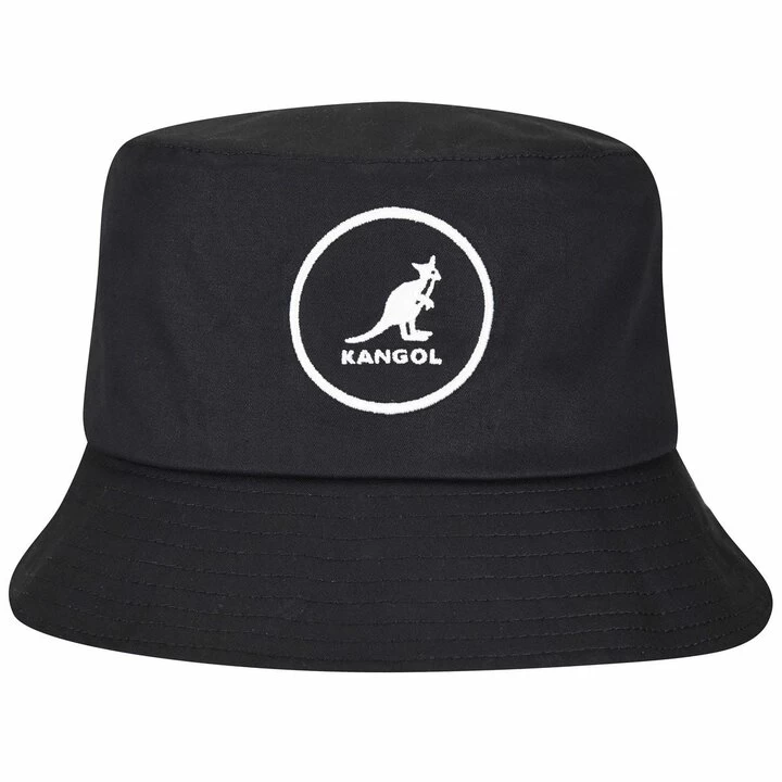 Kangol Bucket Hat Cotton Black White 3 Kangol Bucket Hat Cotton Black White