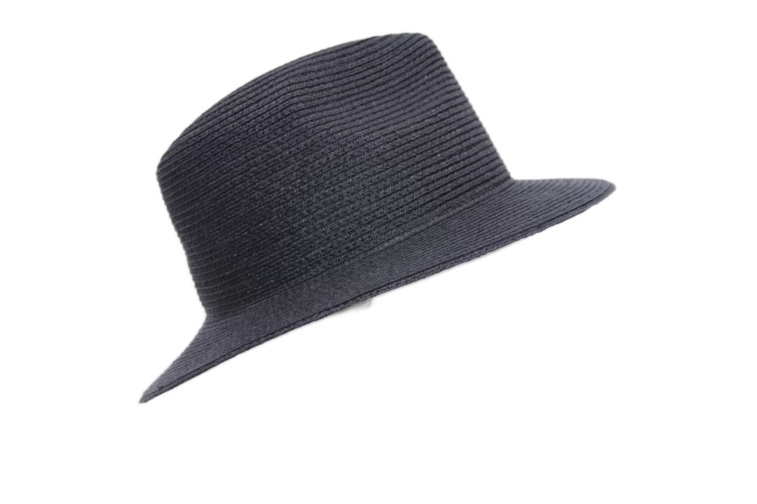 Seeberger Fedora Basic Natuurstro Black 4 Seeberger Fedora Basic Natuurstro Black - Afbeelding 2