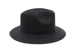 Seeberger Fedora Basic Natuurstro Black 8 Seeberger Fedora Basic Natuurstro Black -Hoeden Winkel 1880553582