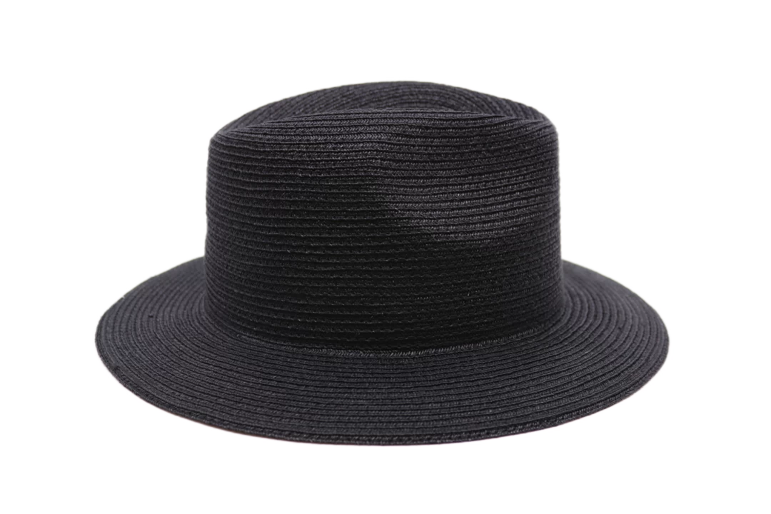 Seeberger Fedora Basic Natuurstro Black 5 Seeberger Fedora Basic Natuurstro Black - Afbeelding 3