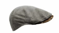 Alfonso Deste Ivy Pet Ionio Linnenmix Visgraat Sage Groen Contrast Klep