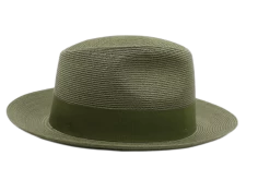 Borsalino Fedora Bogart Bandstro Hemp Green -Hoeden Winkel 1906014891