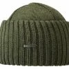 Stetson Beanie Northport Merino Wool Knit Olive Green