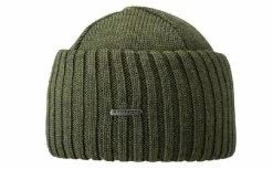 Stetson Beanie Northport Merino Wool Knit Olive Green