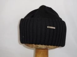 Stetson Beanie Northport Merino Wool Knit Black -Hoeden Winkel 1906574439