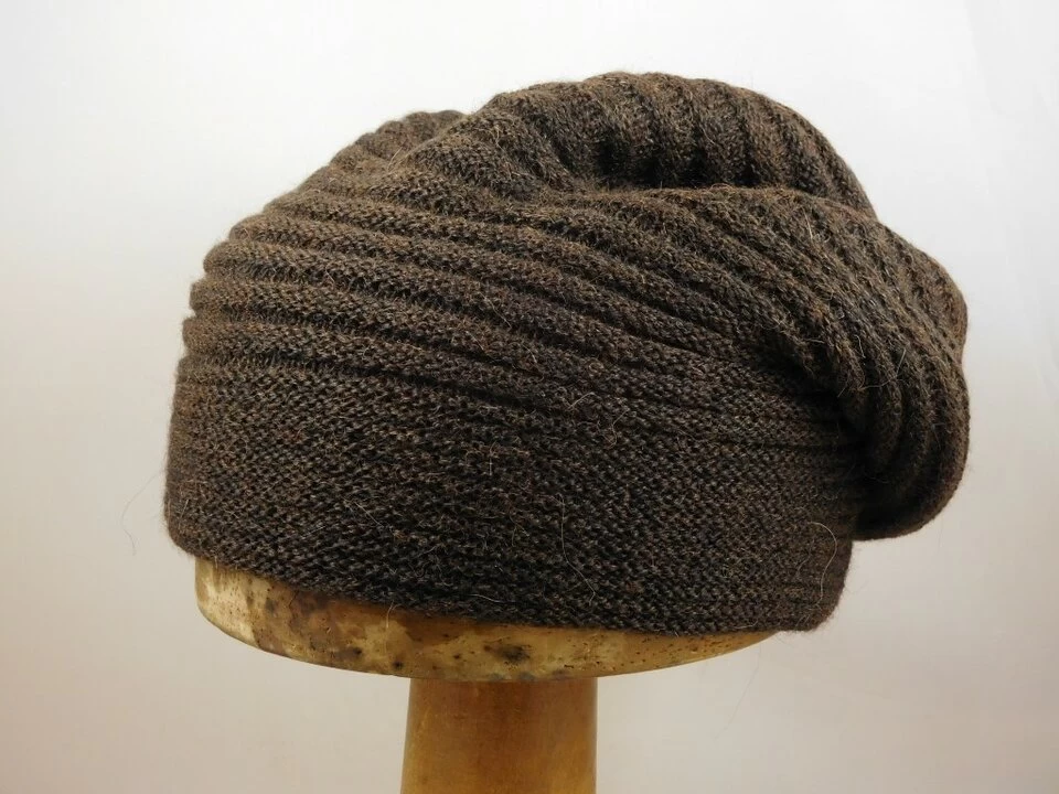 Bronte Dubbelgebreide Muts Wol Chocoladebruin 5 Bronte Dubbelgebreide Muts Wol Chocoladebruin - Afbeelding 3