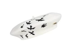 Bronte Baret Birdy Wool White