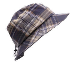 Portaluri Regenhoed Katoenmix Ruit Blauw Beige -Hoeden Winkel 1915957761