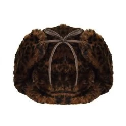 Kangol Pilotenmuts Trapper Faux Fur Leopard -Hoeden Winkel 1916026995